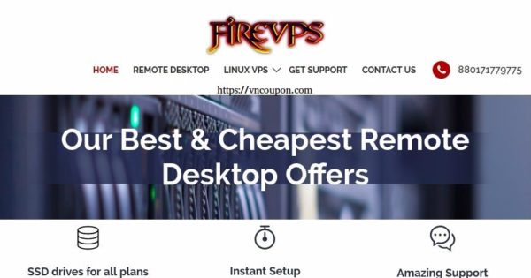 FireVPS - Dedicated Windows RDP Promo 仅 $2.99每月