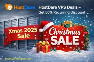 [Xmas 2025 Sale] HostDare VPS Deals – Get 50% 永久折扣