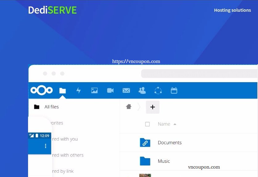 Dediserve Vault – Nextcloud-based Storage Platform – 10GB 【免费】