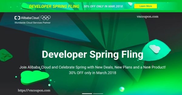 Join Alibaba Cloud、Celebrate Spring with New Deals, New套餐、a New Product! 优惠30% 仅 in 三月2018