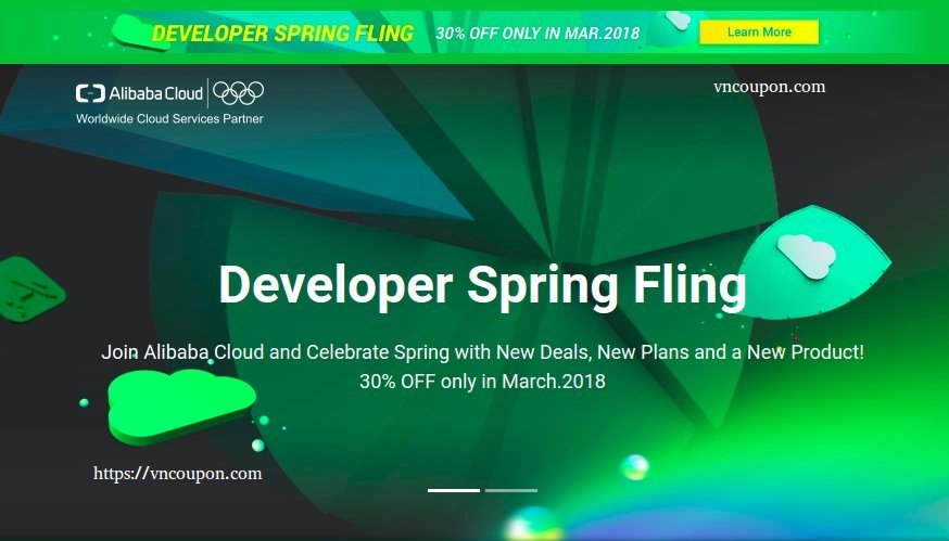 Join Alibaba Cloud、Celebrate Spring with New Deals, New套餐、a New Product! 优惠30% 仅 in 三月2018