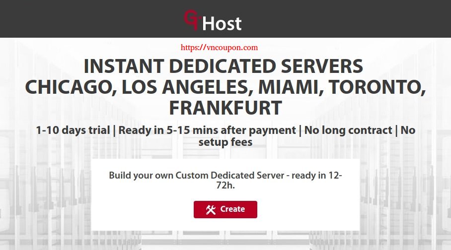 GTHost – 最高优惠30% Powerful Instant Servers 最低 $54每月