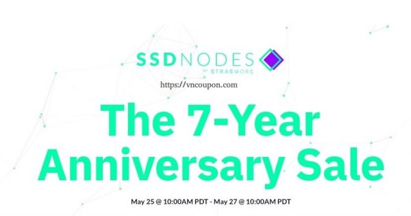 The SSD Nodes 7-Year Anniversary Sale is here! 最高91%折扣