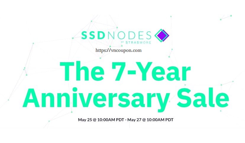 The SSD Nodes 7-Year Anniversary Sale is here! 最高91%折扣