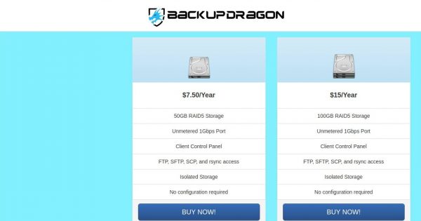 BackupDragon - Budget Backup Services starting at $7.5每年