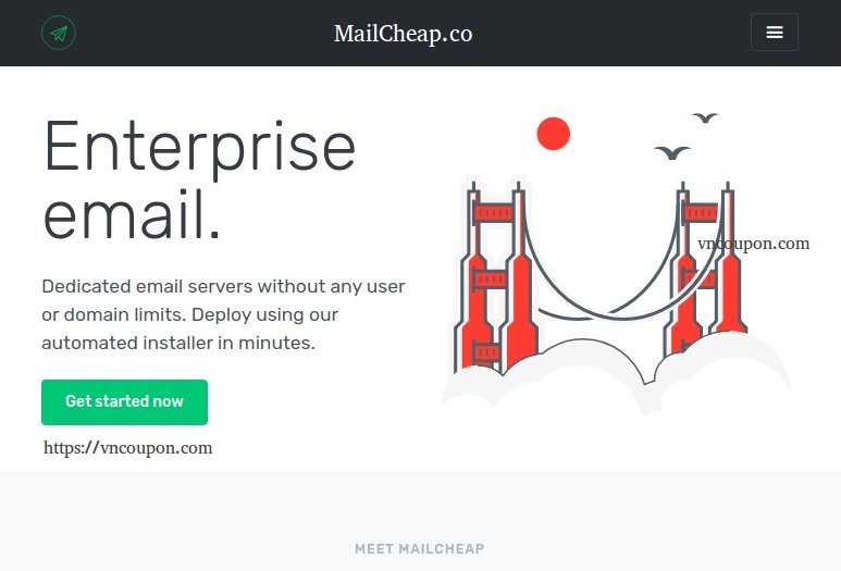 Mailcheap.co – Enterprise email solutions starting 最低 $2每月