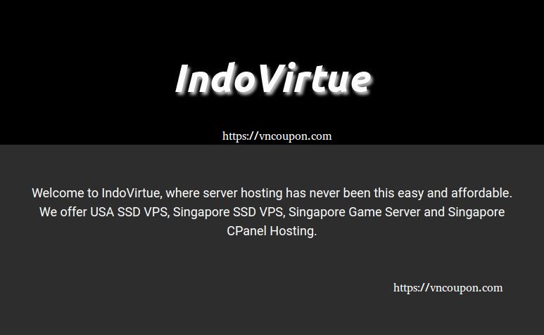 IndoVirtue – Singapore SSD VPS 最低 $5每月 – 特价机 Budget Singapore VPS 仅 $24每年