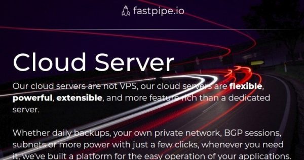 fastpipe.io - New cloud 提供 - 无限 Traffic 最低 €2.95每月