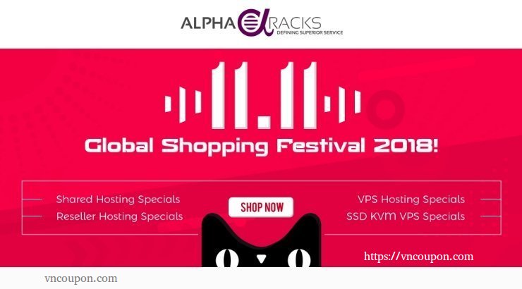 [11.11 Deals] AlphaRacks – NEW SSD KVM VPS! Happy Hosting Deals