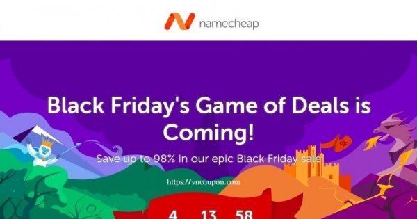 [黑色星期五/网络星期一节日 2018] Namecheap - Save 最高98% on 域名, Hosting, SSL、Private Email