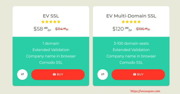 Get 优惠49% Greenbar EV SSL from SSLs.com