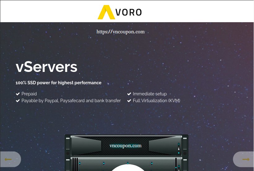 Avoro – 特价机 vServer 提供 最低 €11.11每年