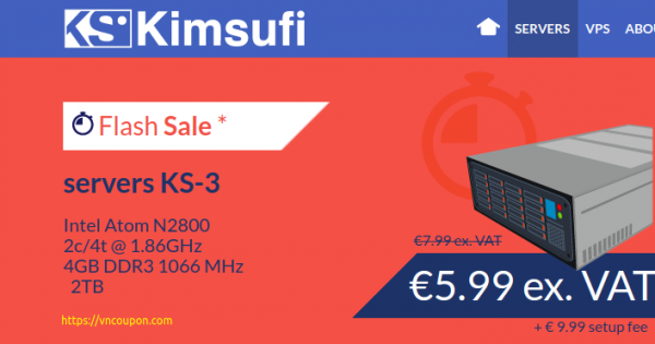 Kimsufi OVH – 特价机 独服 from €3.99每月 – Flash Sale KS-3 Server 仅 €5.99每月