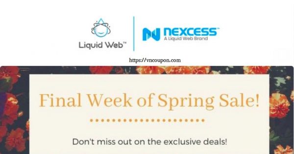 [Spring Sale] Liquid Web - Get 优惠50% VPS