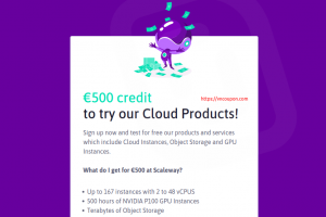 Online.net by Scaleway – 独服 Deals – €500 credit to try Cloud Products!