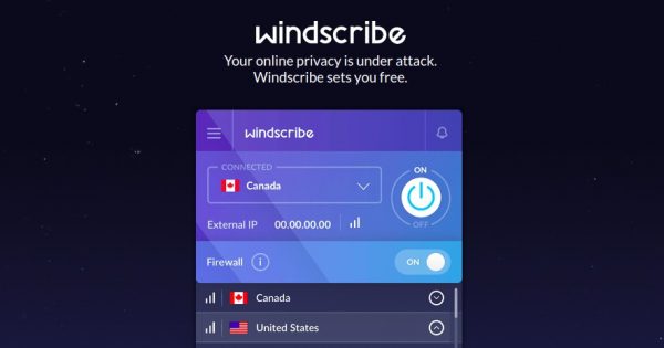 Windscribe VPN Service – 节省 优惠55% for 年付 Plan