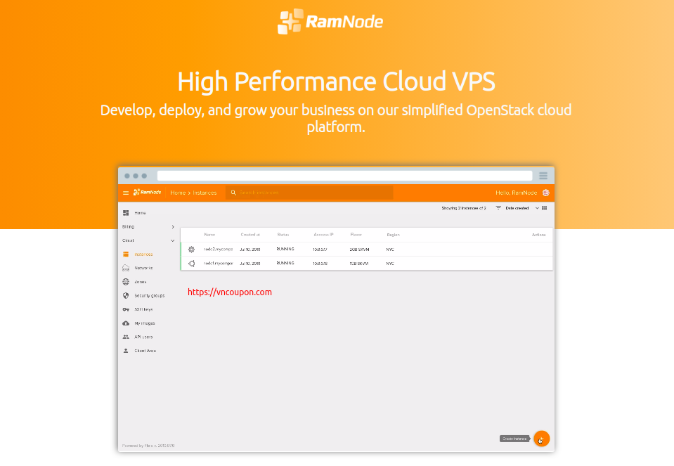 RamNode –  OpenStack Cloud Promo! Get an Extra 35% Cloud Credit!