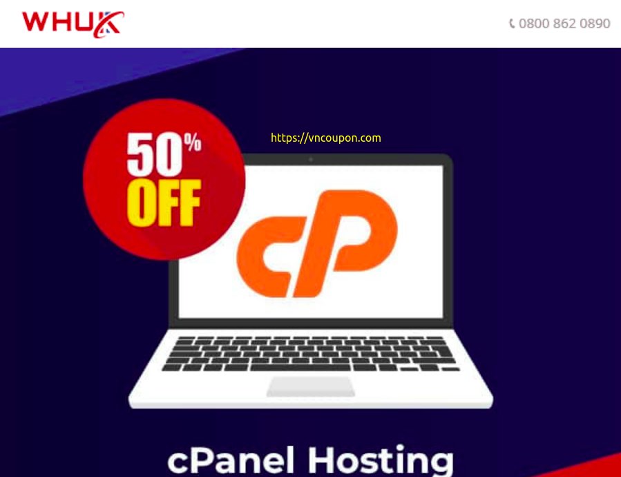 WebHosting UK – Cheap WordPress Hosting 最低 0.99英镑每月 –  Get 优惠50% 优惠券