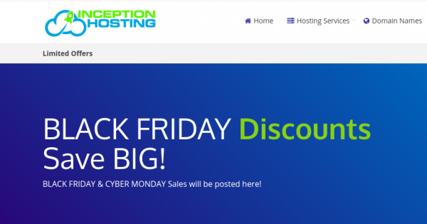 Inception Hosting 黑色星期五 2020 - UK/London KVM (NVMe) deals 优惠50% + extra disk + 免费DA