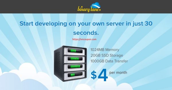 BinaryLane - Australian KVM VPS service 最低 AU$4每月