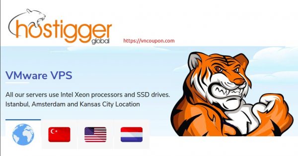Hostigger - VMWare VPS 限量销售s! 2 CPU, 6GB RAM, 50GB SSD - $59,99每年