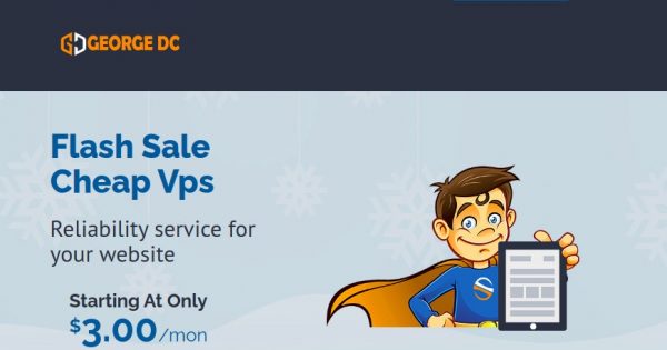 [Flash Sale] George Datacenter - 特价机 VMware VPS 最低 $7每月 (2GB RAM) in 4 US位置