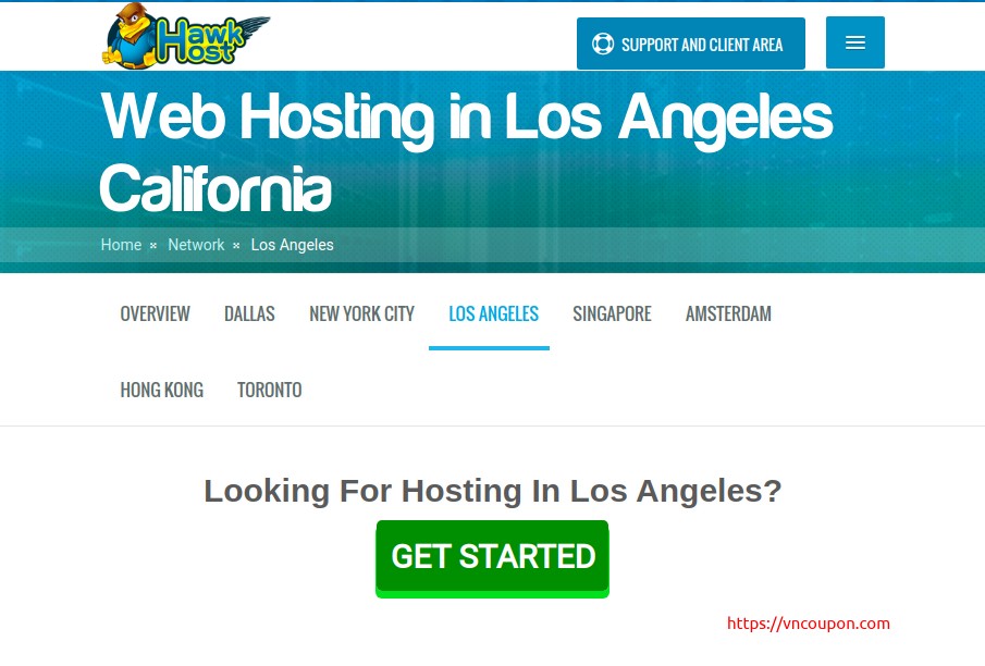 Hawk Host – 优惠50% to celebrating 洛杉矶 Anniversary