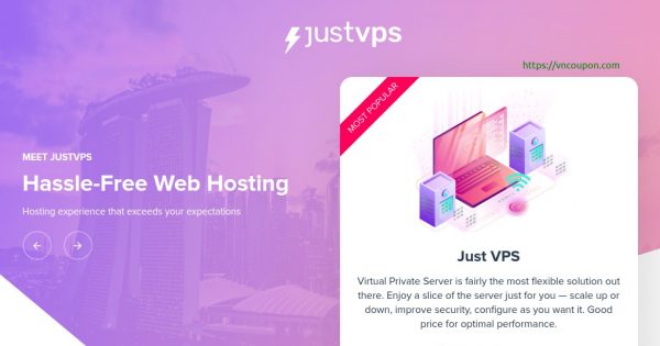 JustVPS - VPS 提供 form $6.99每月 in Singapore