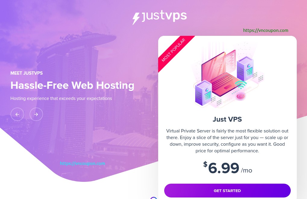 JustVPS – VPS 提供 form $6.99每月 in Singapore