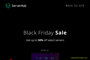 ServerHub 黑色星期五 2020 Offer – Get 最高优惠50% select servers