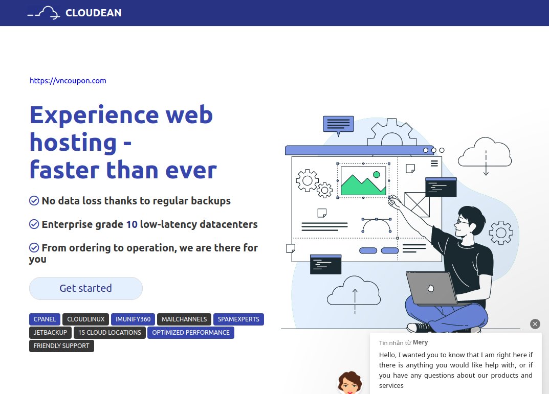 Get 75% 永久折扣 Cloudean 虚拟主机