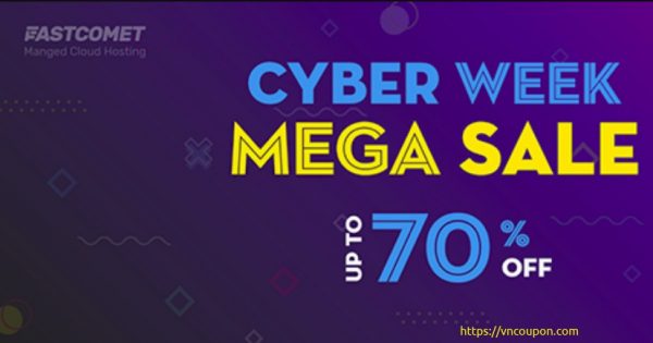 FastComet Cyber Week Mega Sale - 最高优惠70%