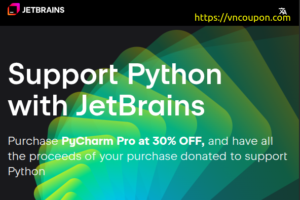 Support Python with JetBrains, Purchase PyCharm Pro at 优惠30%