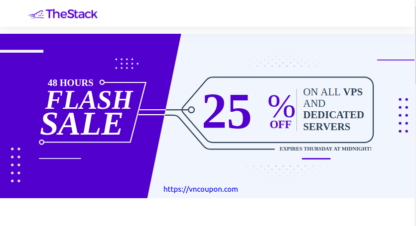TheStack Year-End 提供 – 特价机 KVM VPS 最低 $25每年 in US、Europe!