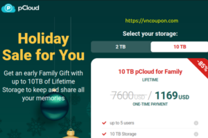 pCloud Holidays Deal – 优惠85% Lifetime Cloud Storage 最低 $499 一次性 Payment