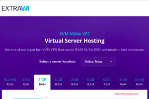 ExtraVM – 特价机 16GB内存KVM VPS 仅 $16每月 in France