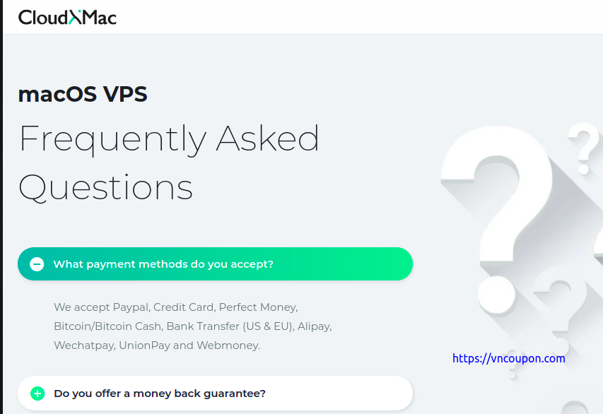 CloudXMac – Affordable、powerful macOS VPS / MAC VPS with best performance、24/7 support 最低 $22每月