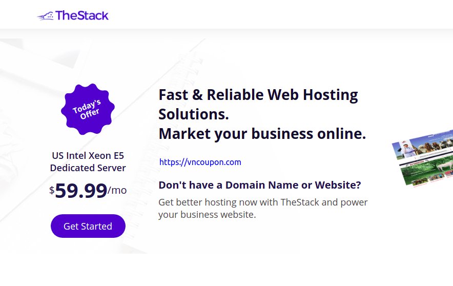 TheStack is offering an 特价机 独服 仅 $59.99每月 (E5 CPU, 32GB RAM, 20TB 流量) in 圣何塞