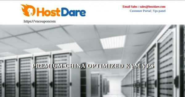 HostDare 优惠信息al KVM VPS 提供 - CN2 GT、中国联通 QKVM套餐 最低 $25.99 USD每年