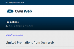 [Fresh Deals] Own Web – cPanel Hosting & VPS 最低 11.99英镑每年