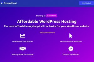 DreamHost – Save 最高优惠79% WordPress Hosting