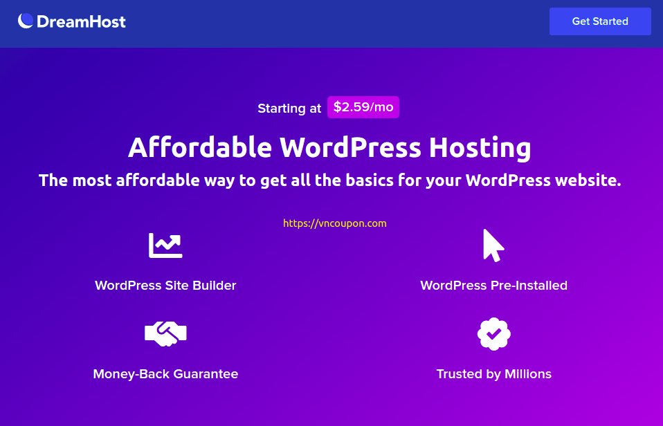 DreamHost – Save 最高优惠79% WordPress Hosting