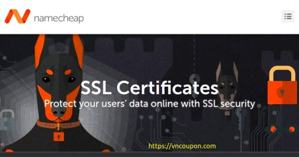 Namecheap - Save 最高46% on SSL Certificates 最低 $4.88每年