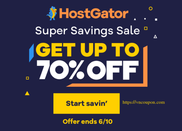 HostGator Super Savings Sale – 优惠70% 虚拟主机