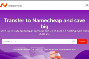 Namecheap  Week Sale – Save 33% on popular 65% on hosting