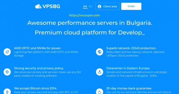 Vpsbg 优惠50 Cloud Vps 最低 5每月in Bulgaria 野猪优惠码 Yezhu In