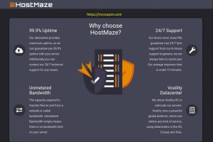 HostMaze – 优惠19% for any new services