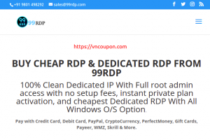 99RDP – 30% 一次性折扣 on RDP Service