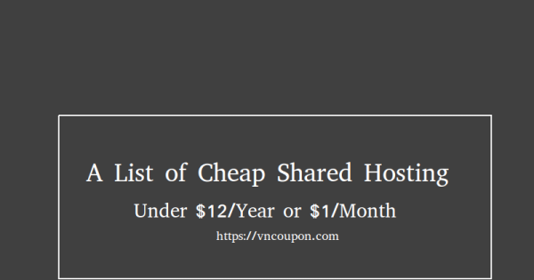 A list of Cheap 虚拟主机 under $12每年