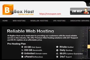 BigBoxHost – 优惠50% on SSD cPanel 虚拟主机@$0.97每月 | 免费SSL | CDN | 域名 & more!